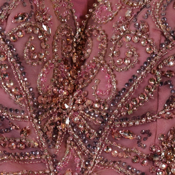 Beaded/Sequined/Rhinestone Gown SZ 2 by Colette Mon Cheri - Picture 1 of 12